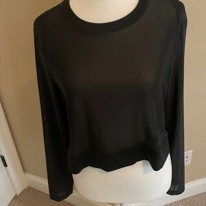 Sheer Adidas Cropped Long Sleeve